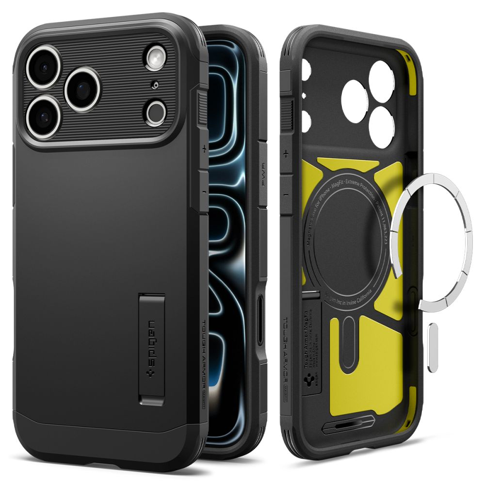 Spigen Tough Armor T Magsafe Iphone 17 Pro Max / 18 Pro Max Sort
