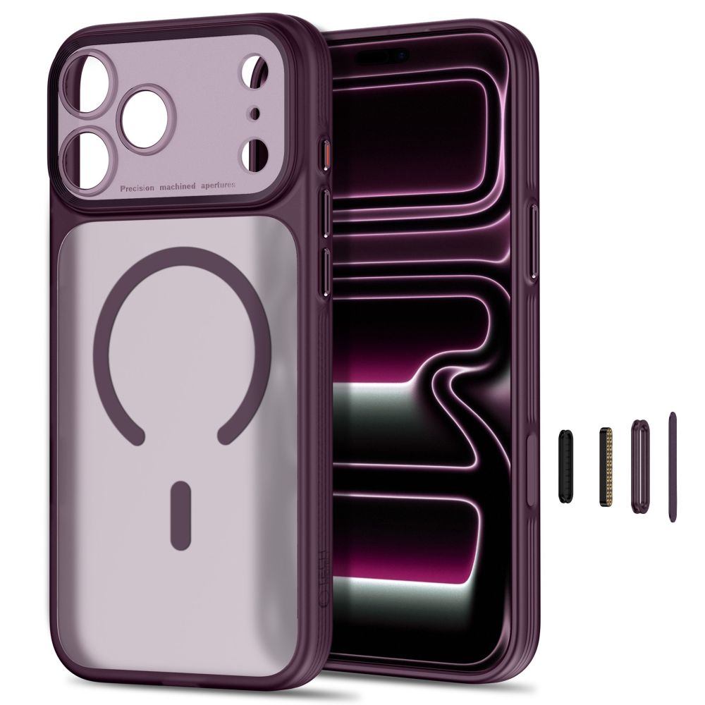 Tech Protect Magprime Magsafe Cc Iphone 17 Pro Max / 18 Pro Max Mat Burgundy