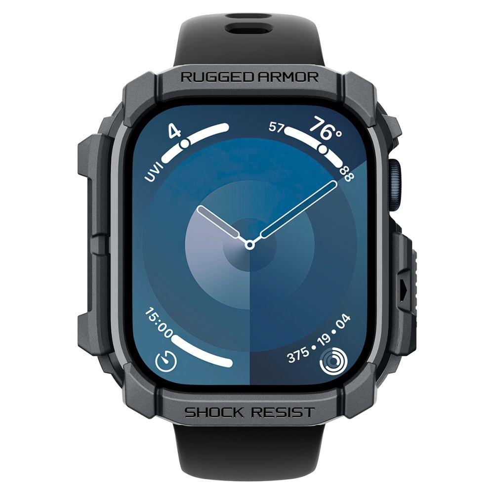 Spigen Rugged Armor Apple Watch 10/11 (46 Mm) Mørkegrå