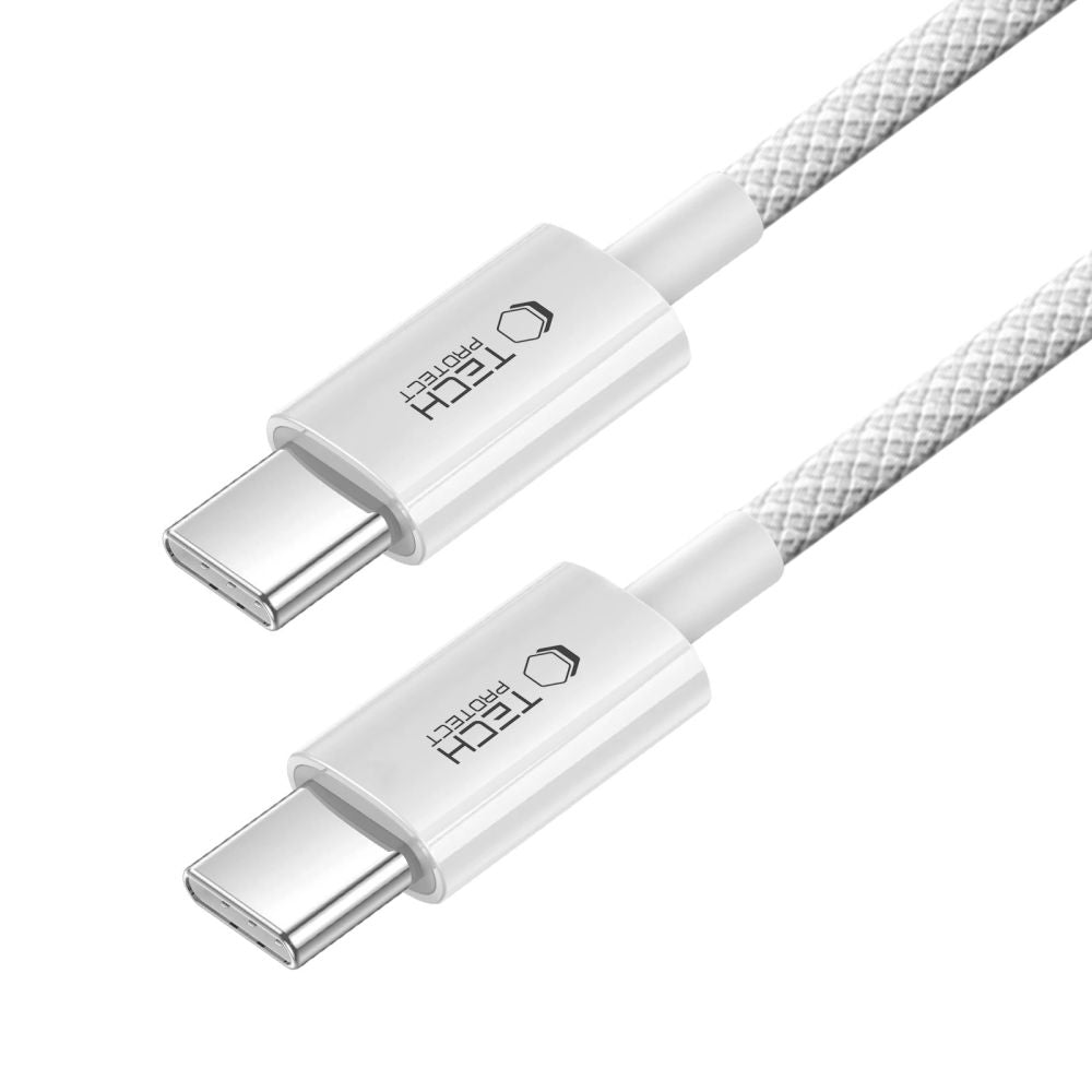 Tech Protect Ultraboost Lite Type C Kabel Pd 60 W / 3 A 200 Cm Hvid