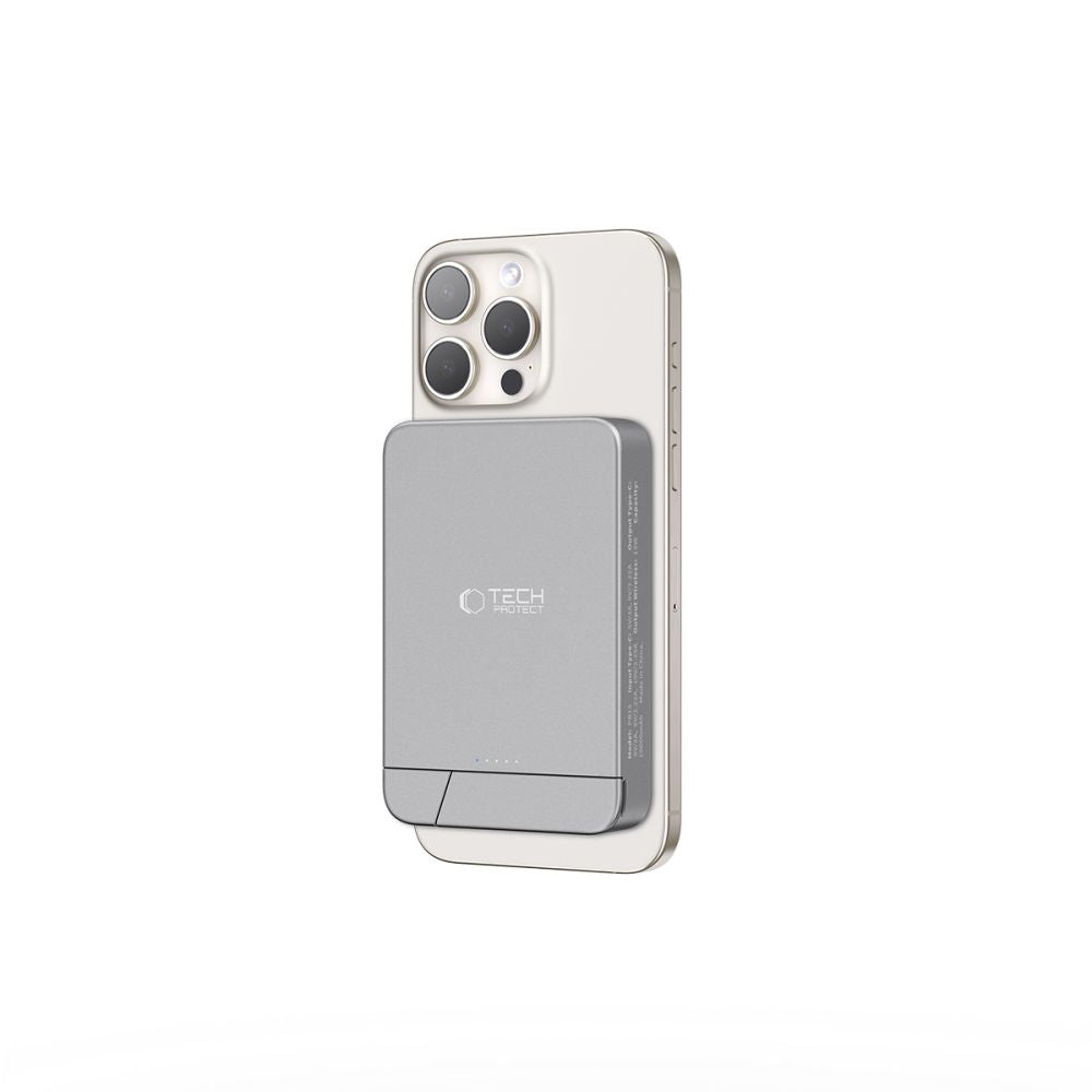 Tech Protect Pb15 Lifemag Magsafe Powerbank 10000 M Ah Spacegrå
