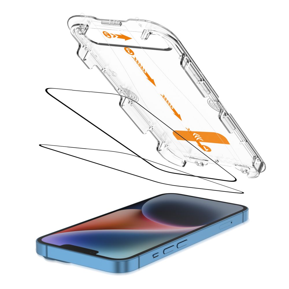 Hærdet Glas Tech Protect Quick Set+ 2 Pack Iphone 13 / 13 Pro / 14 / 16 E / 17 E Sort