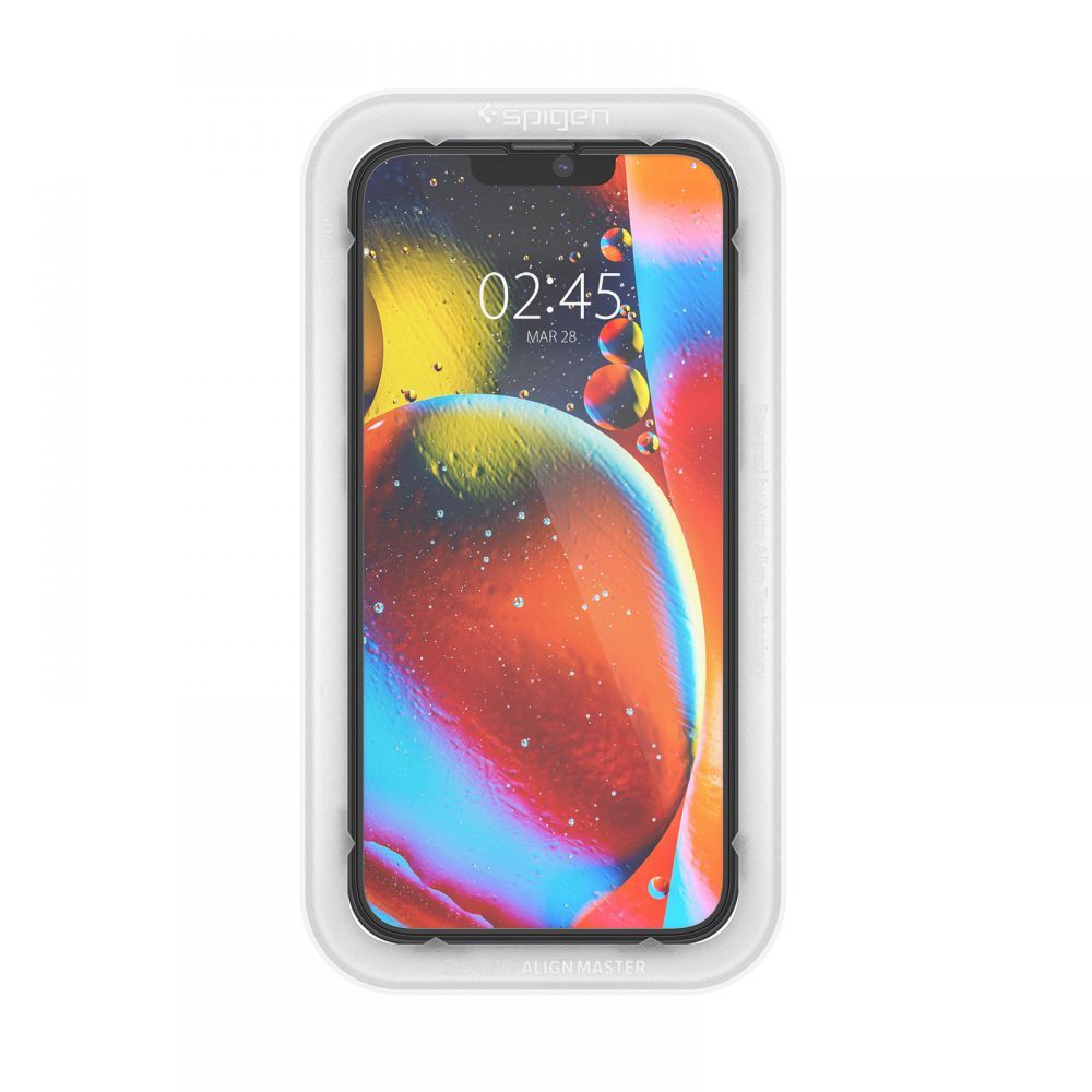 Hærdet Glas Spigen Alm Glass Fc Iphone 13 / 13 Pro / 14 / 16 E / 17 E Sort