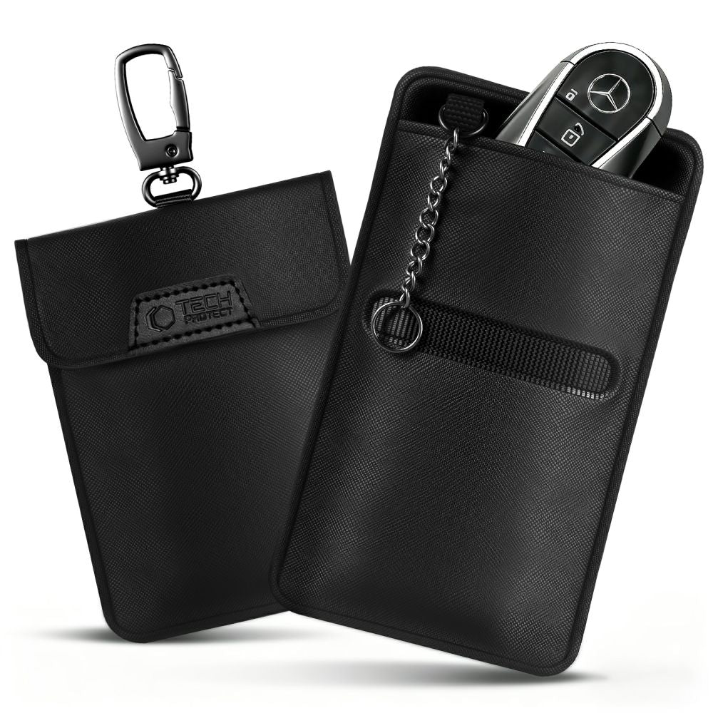 Tech Protect Klr400 Etui Nøglefri Rfid Signalblokker Sort/Sort