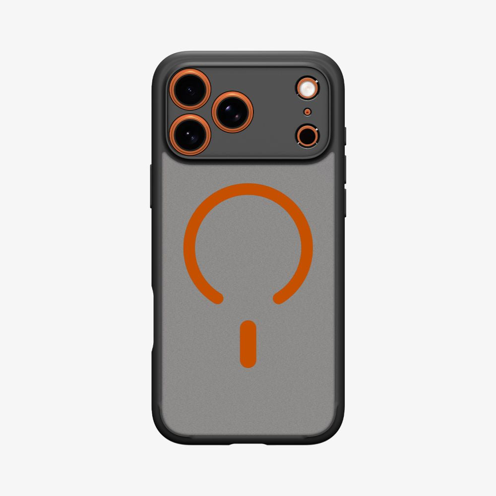 Spigen Ultra Hybrid Magsafe Iphone 17 Pro Max Frost Sort/Orange
