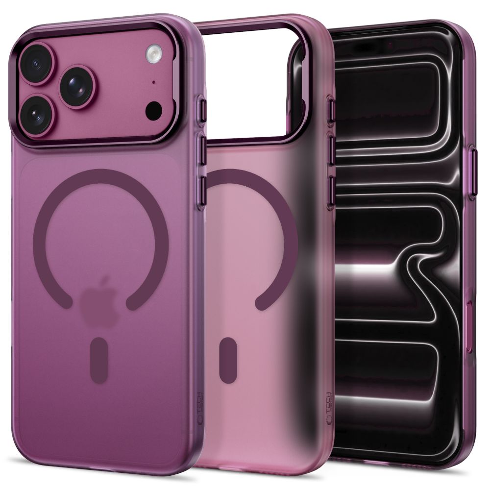 Tech Protect Magzero Magsafe Iphone 17 Pro / 18 Pro Mat Burgundy