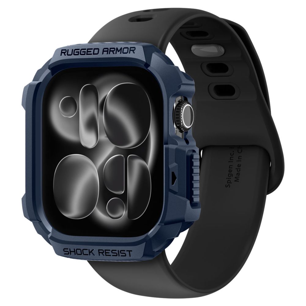 Spigen Rugged Armor V2 Apple Watch 10/11 (42 Mm) Marineblå