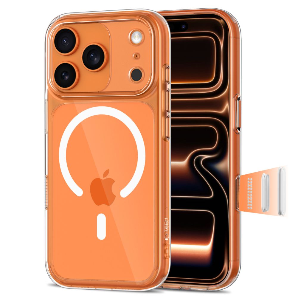 Tech Protect Magpeak Magsafe Cc Iphone 17 Pro Clear