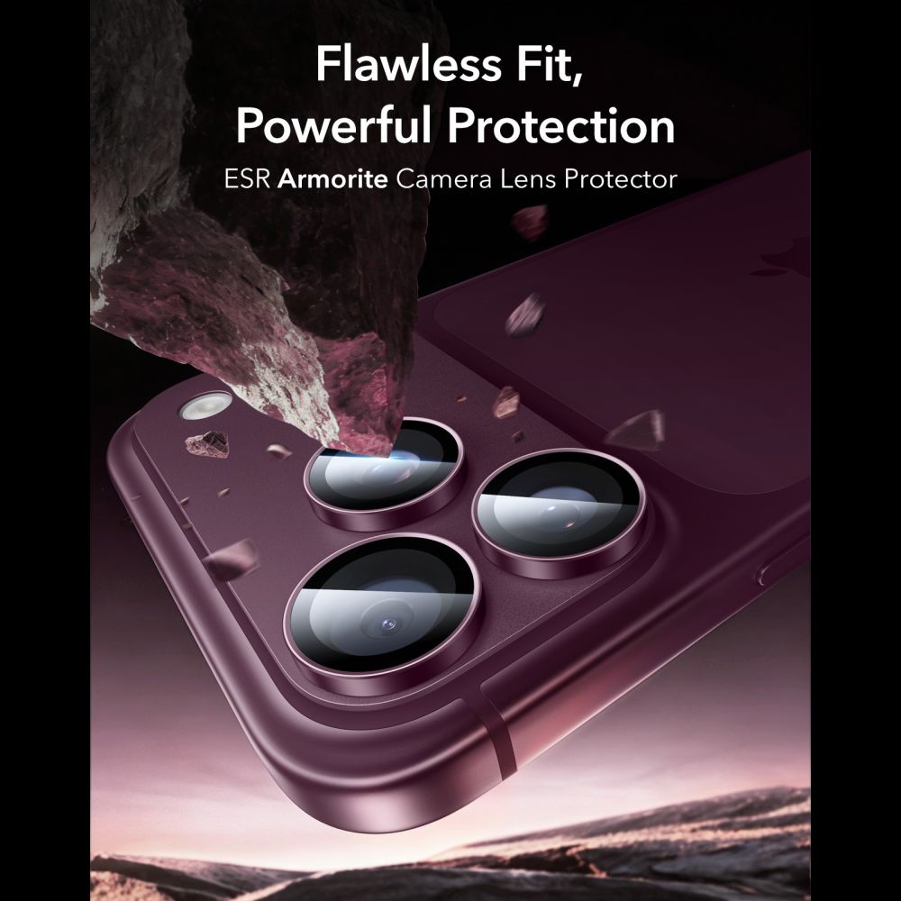 Kamera Beskyttelse Na Aparat Esr Armorite Camera Protector Iphone 18 Pro / 18 Pro Max Deep Burgundy