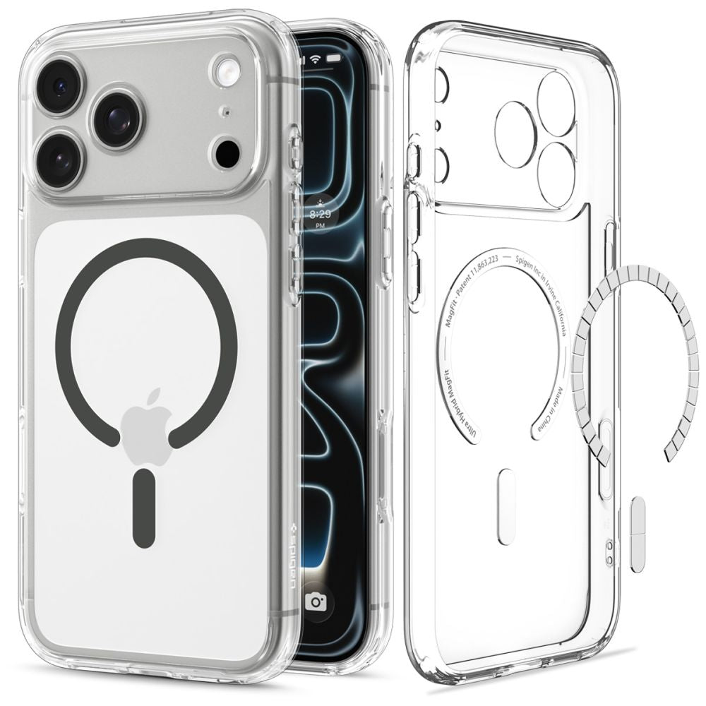 Spigen Ultra Hybrid Magsafe Iphone 17 Pro Max / 18 Pro Max Klar/Grafit