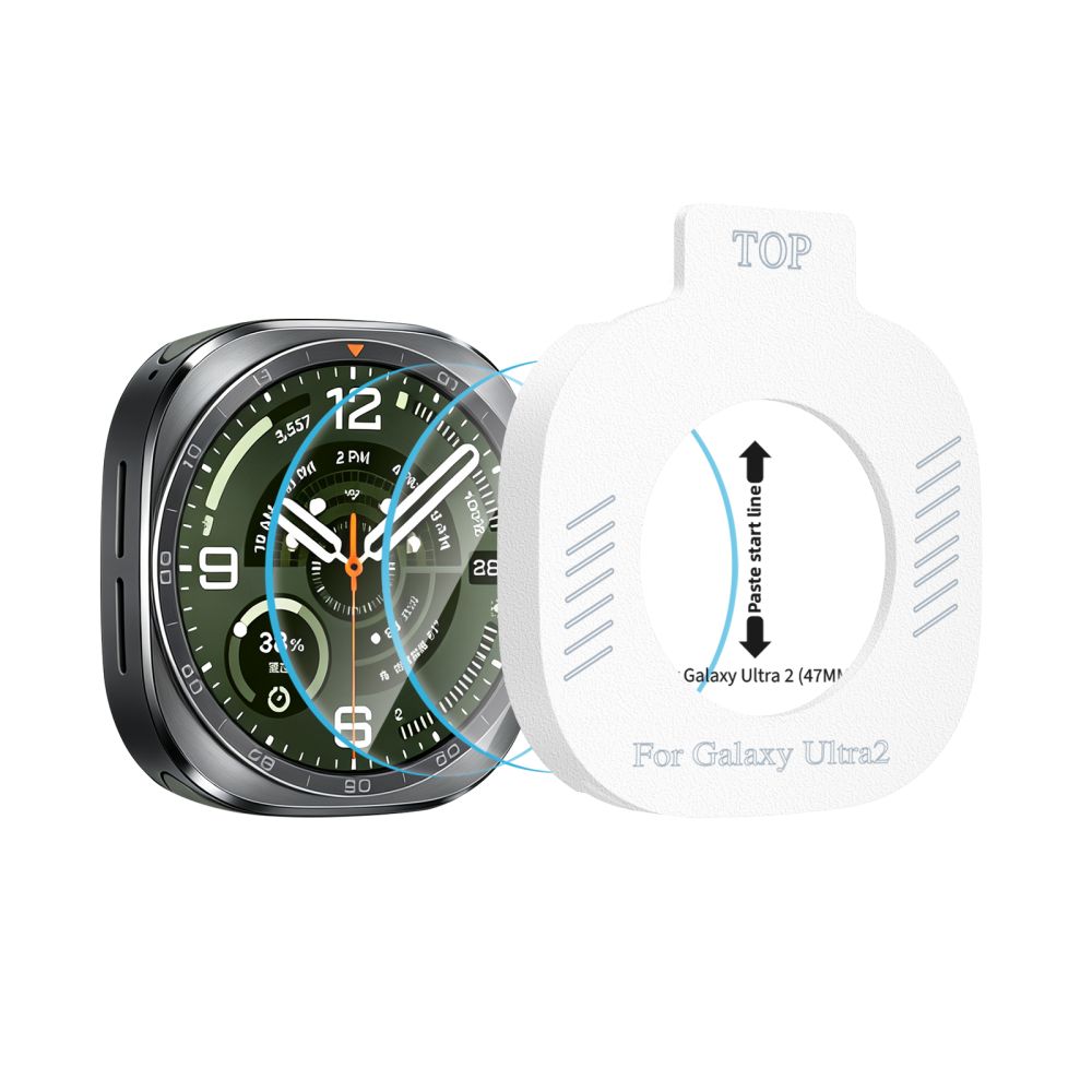 Hærdet Glas Tech Protect Easy Set+ 2 Pack Samsung Galaxy Watch Ultra 2 2026 (47 Mm) Clear