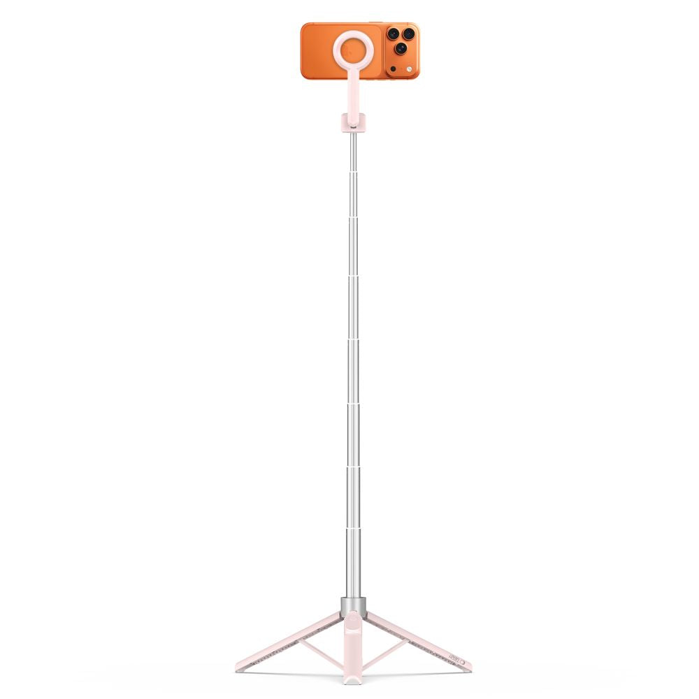 Tech Protect L10 S Magsafe Bluetooth Selfie Stick Stativ Lyserød/Grå