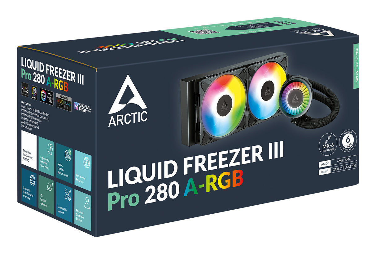 Arctic Liquid Freezer III Pro 280 A-RGB Intel/AMD Vandkøler