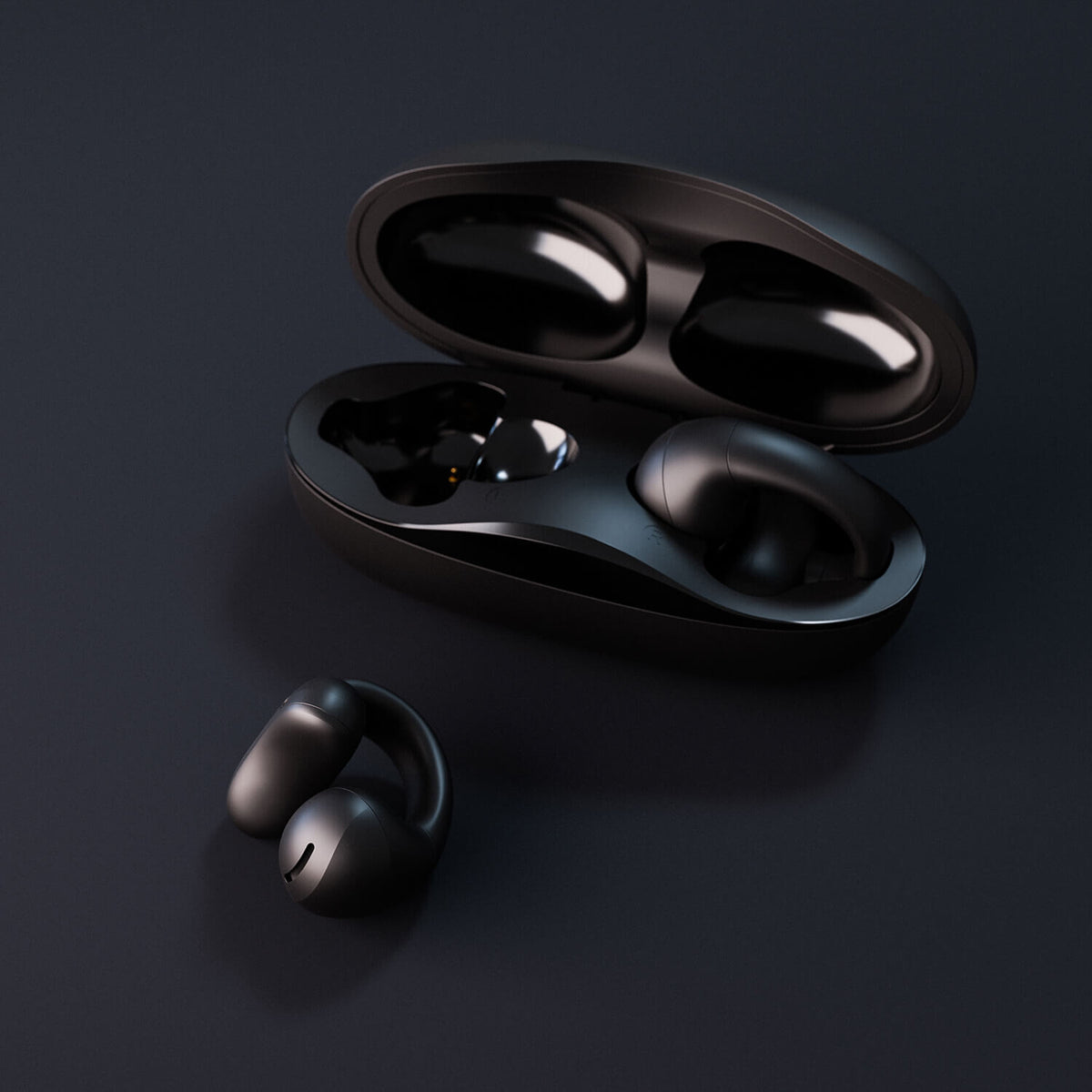 Happy Plugs Høretelefon Clip OWS True-Wireless Sort