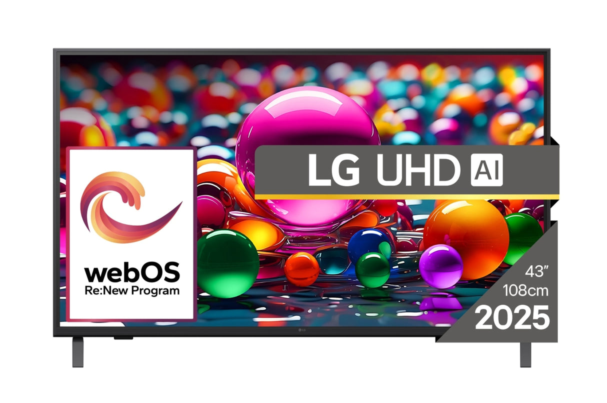 LG UHD AI 43UA75003LA TV 109,2 cm (43") 4K Ultra HD Smart TV Wi-Fi Sort