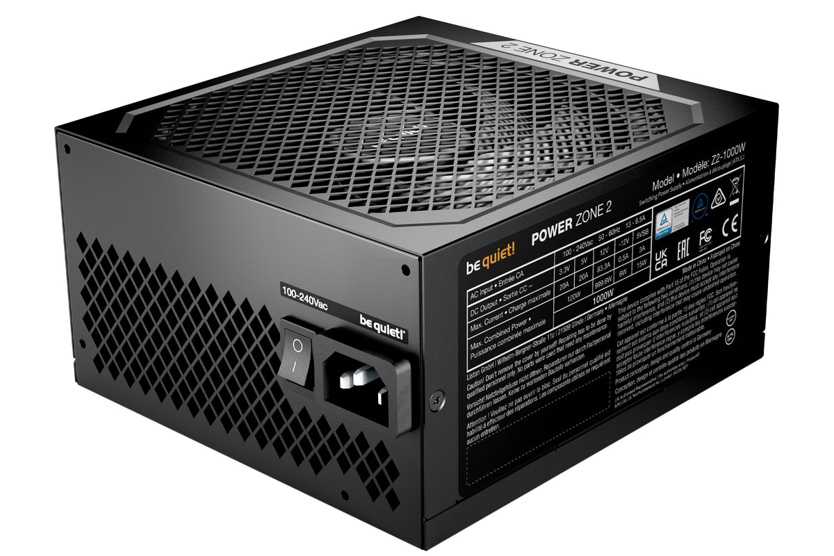 be quiet! POWER ZONE 2 Strømforsyning 1000Watt