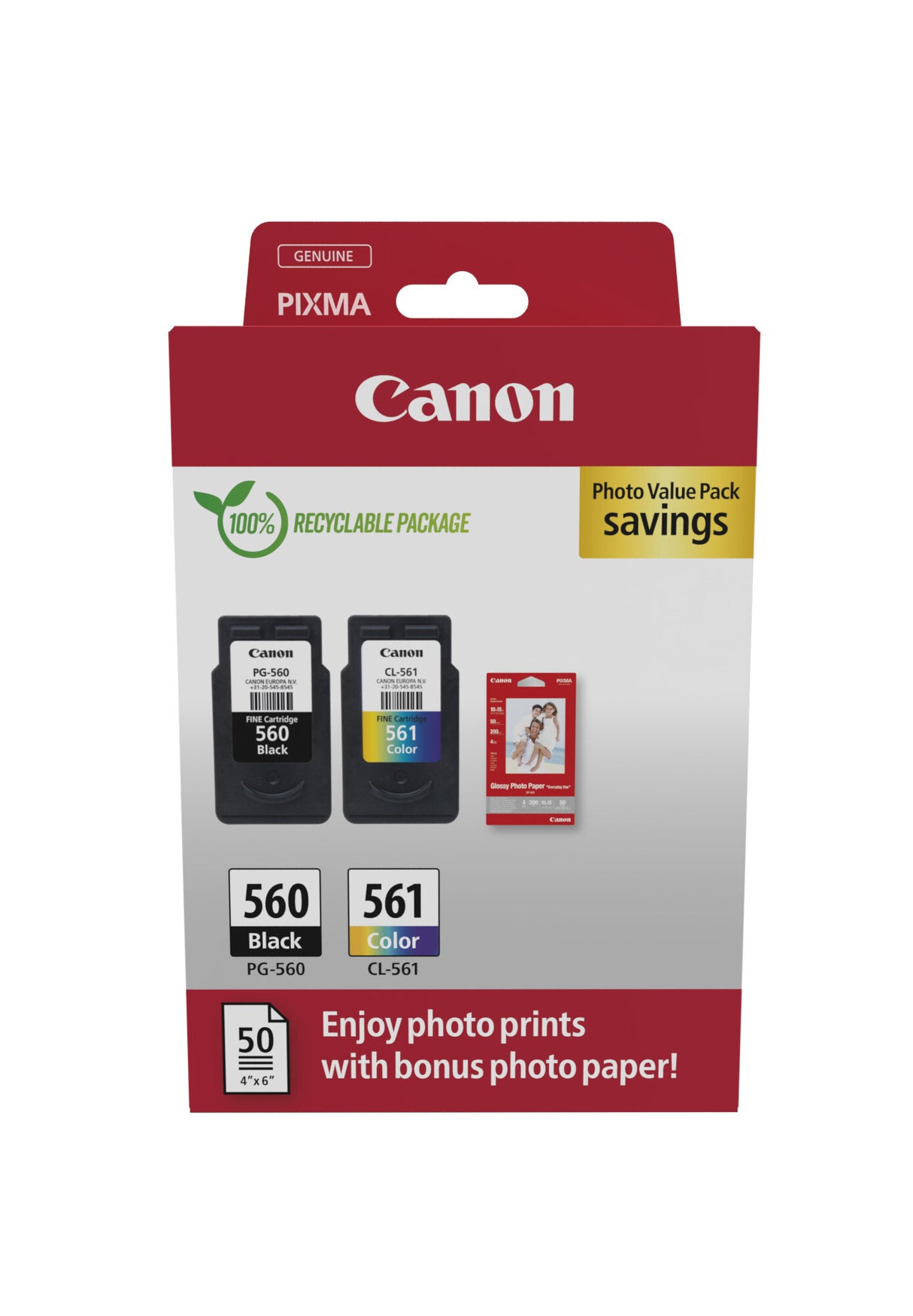 Canon 3713C008 blækpatron 2 stk Original Sort, Blå, Magenta, Gul