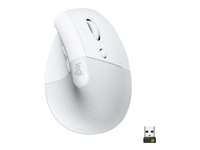 Logitech Lift Vertical Ergonomic Mouse Optisk Trådløs Hvid