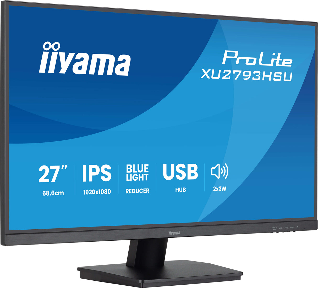 iiyama ProLite XU2793HSU-B7 computerskærm 68,6 cm (27) 1080 x 1920 pixel Fuld HD LED Sort