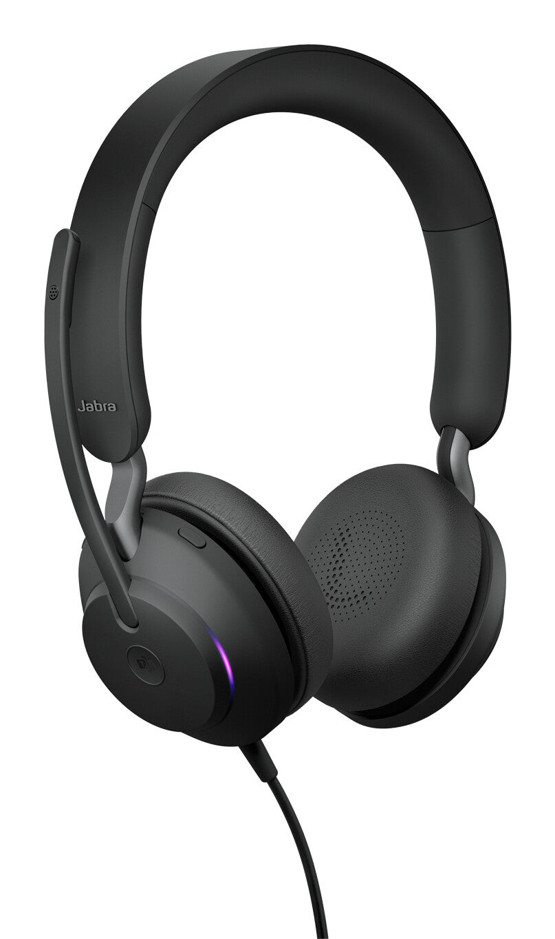Jabra Evolve2 40 SE Headset Ledningsført Kontor/Callcenter USB Type-C / USB Type-A Sort