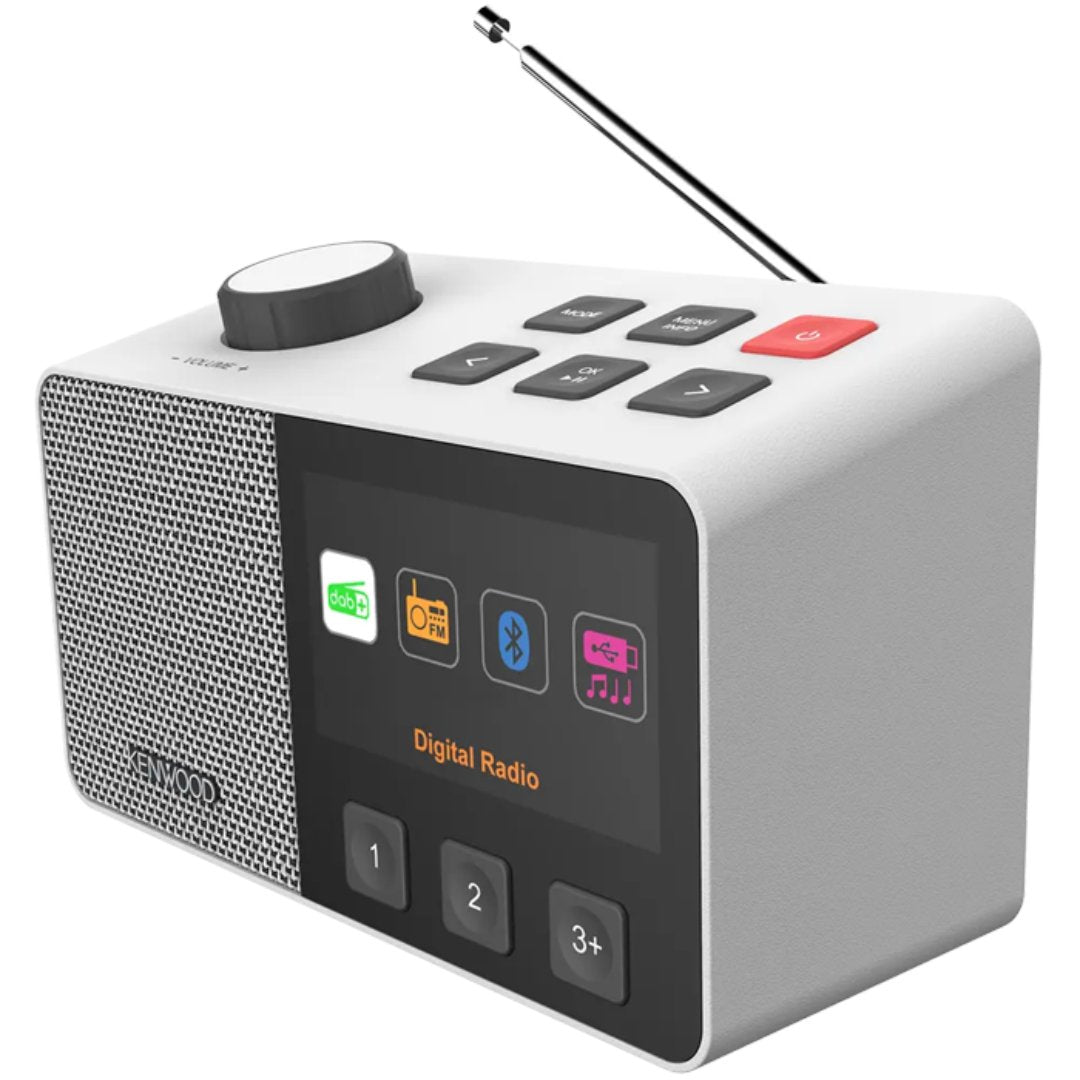 Kenwood CR-M70DAB-W DAB+/FM radio m/easy mode - hvid