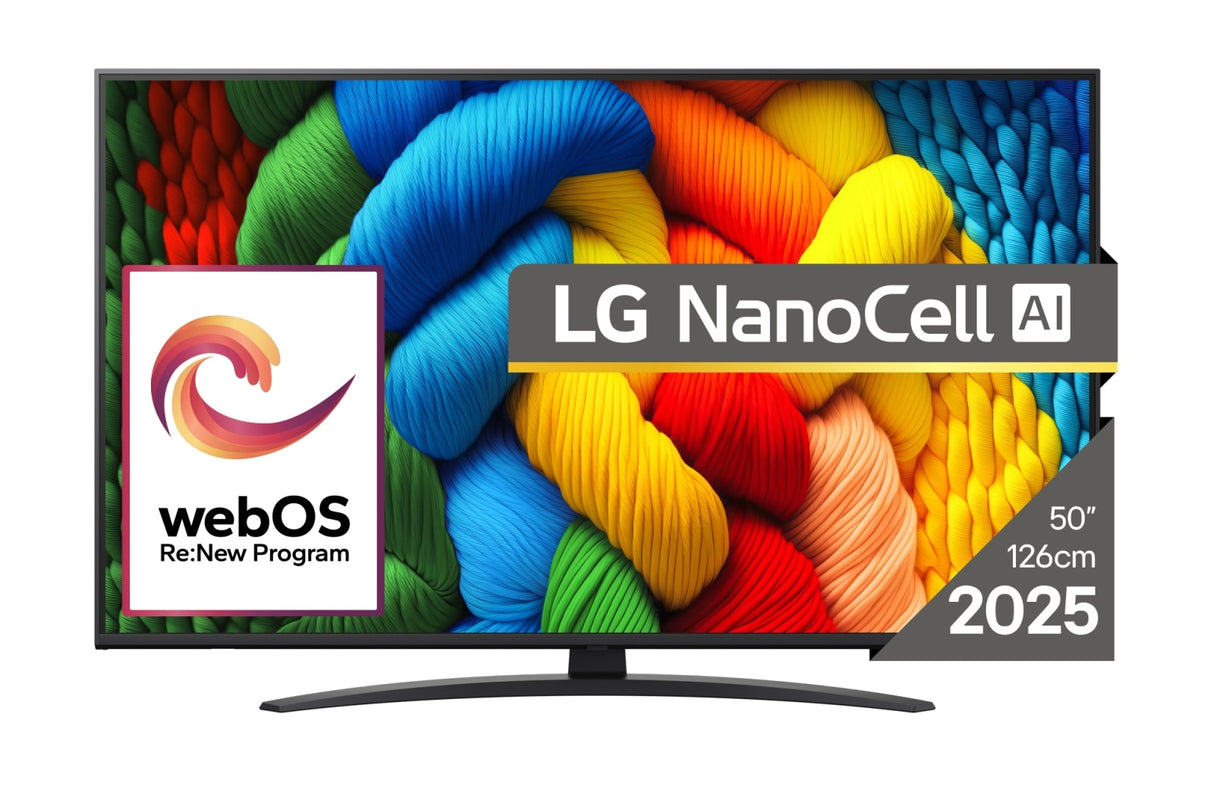 LG NanoCell AI 50NANO81A3A TV 127 cm (50") 4K Ultra HD Smart TV Wi-Fi Sort