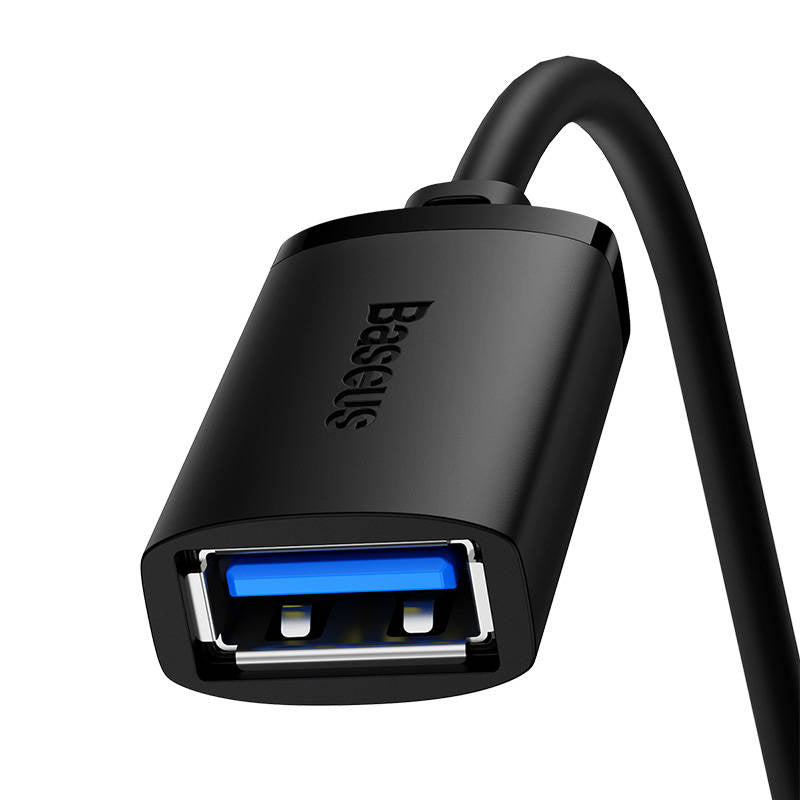 USB 3.0-udvidelseskabel Baseus mand til kvinde, AirJoy-serie, 2 m (sort)