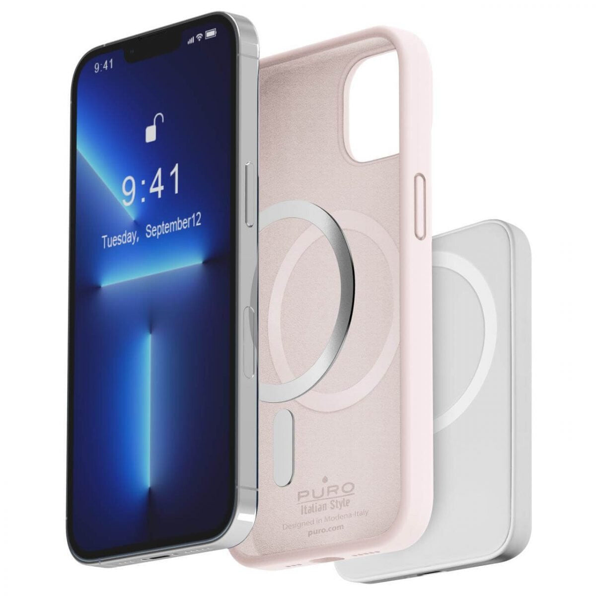 PURO IPC14P67ICONMAGROSE mobiltelefon etui 17 cm (6.7") Cover Lyserød