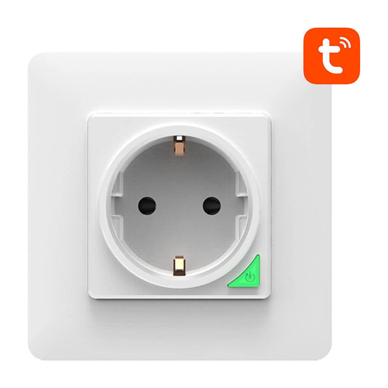Smart WiFi Wall Socket Avatto N-WOT10-EU-W TUYA (hvid)