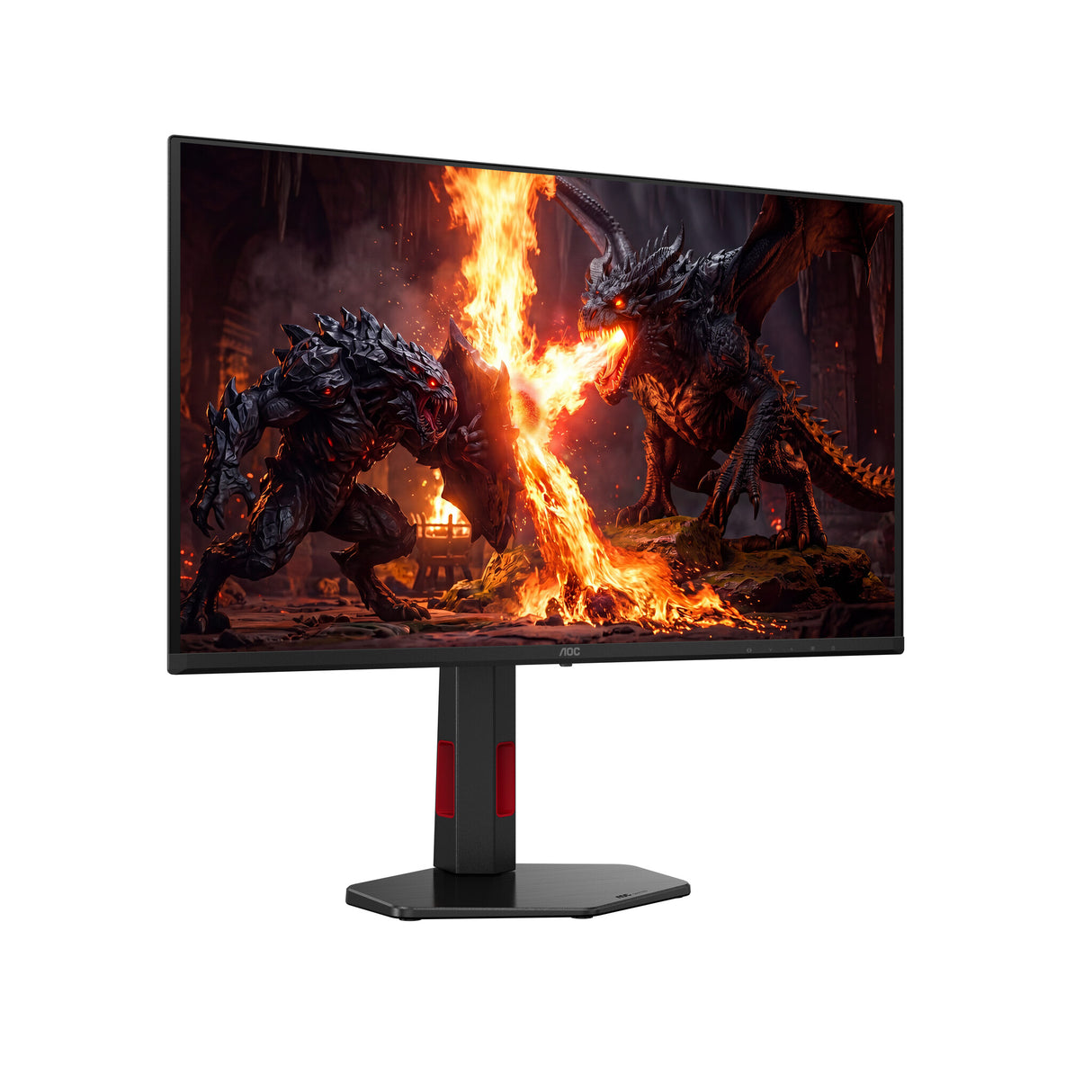 AOC G4 Q27G4SDR computerskærm 67,3 cm (26.5") 2560 x 1440 pixel Quad HD QD-OLED Sort, Rød