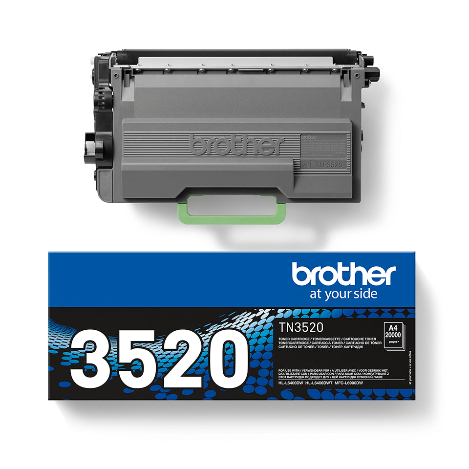 Brother TN-3520 tonerpatron 1 stk Original Sort