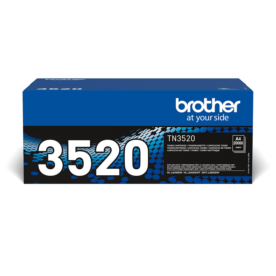 Brother TN-3520 tonerpatron 1 stk Original Sort