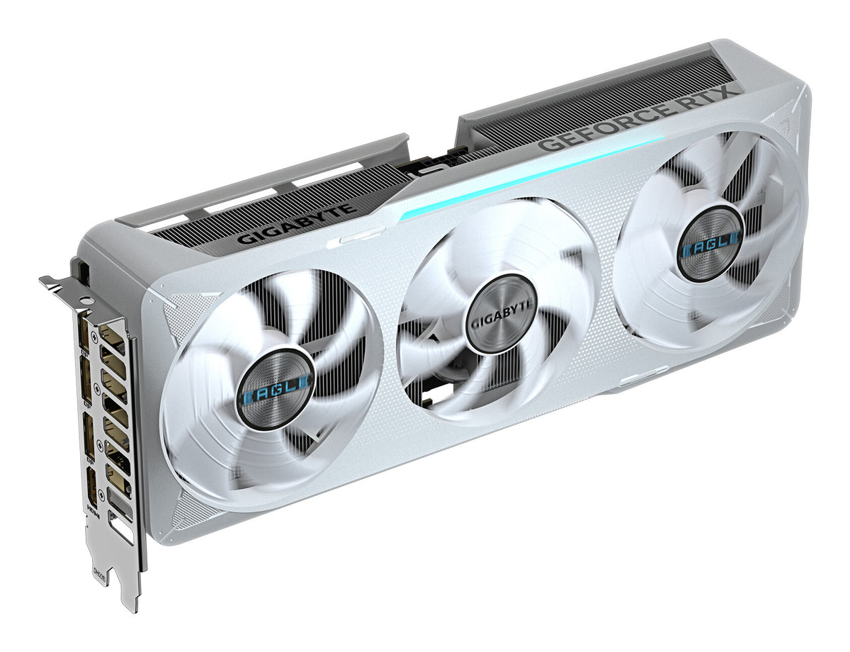 GIGABYTE GeForce RTX 5070 EAGLE OC ICE SFF 12G Graphics Card - 12GB GDDR7, 192bit, PCI-E 5.0, 2587 MHz Core Clock, 3 x DP 2.1a, 1 x HDMI 2.1b, NVIDIA DLSS 4, GV-N5070EAGLEOC ICE-12GD