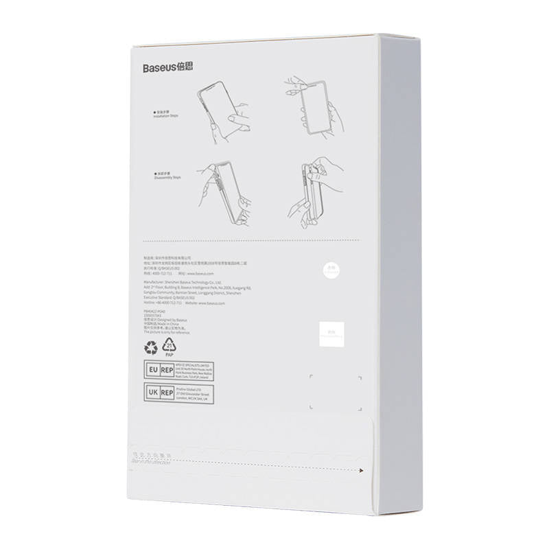 Gennemsigtigt æske og hærdet glas sæt Baseus Corning til iPhone 13 Pro Max