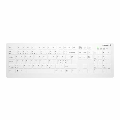 CHERRY AK-C8112 tastatur Medicinsk RF trådløst QWERTY Nordisk Hvid