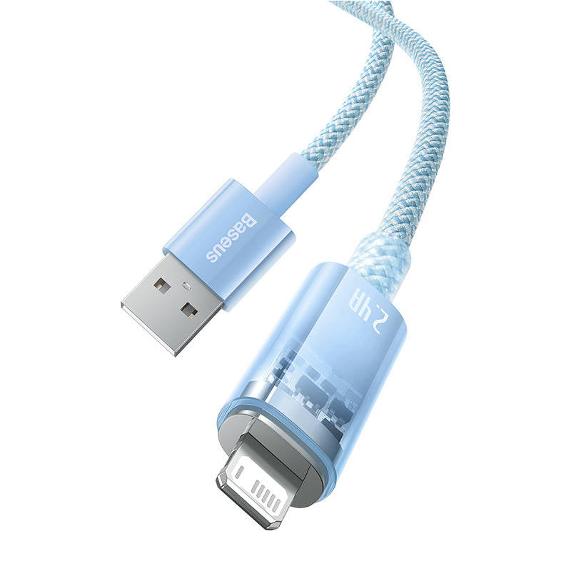 Hurtig opladningskabel Baseus Explorer USB til Lightning 2,4A 1M (blå)