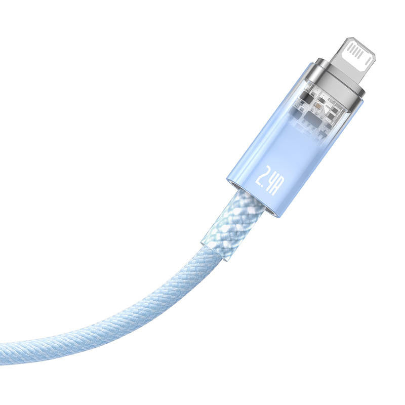 Hurtig opladningskabel Baseus Explorer USB til Lightning 2,4A 1M (blå)
