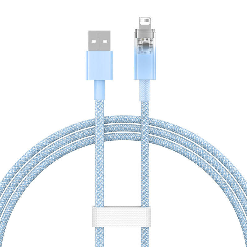 Hurtig opladningskabel Baseus Explorer USB til Lightning 2,4A 1M (blå)