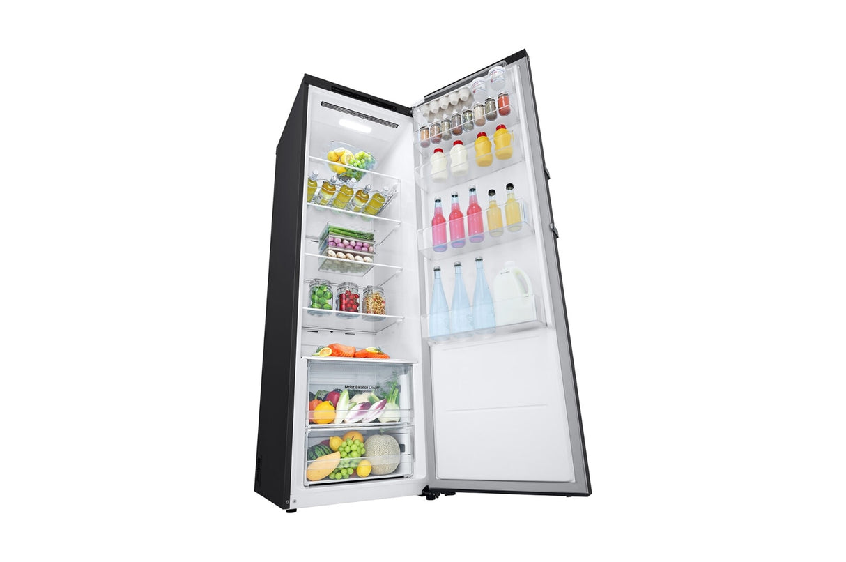 LG GLT51MCGSF køleskab Fritstående 386 L Sort