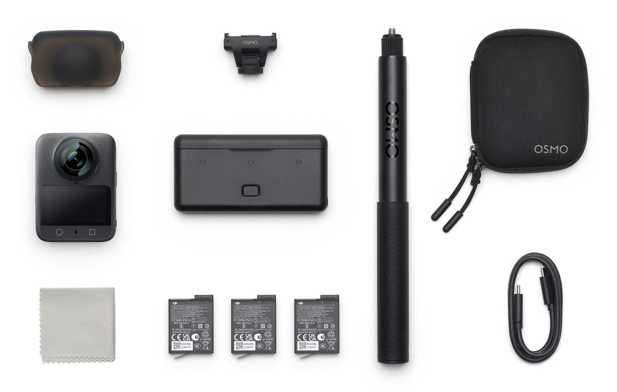 DJI Osmo 360 kamera til actionsport 120 MP 8K Ultra HD CMOS 25,4 / 1,1 mm (1 / 1.1") Wi-Fi 183 g