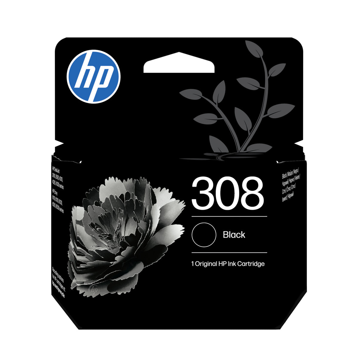 HP 308 Sort 160 sider Blæk
