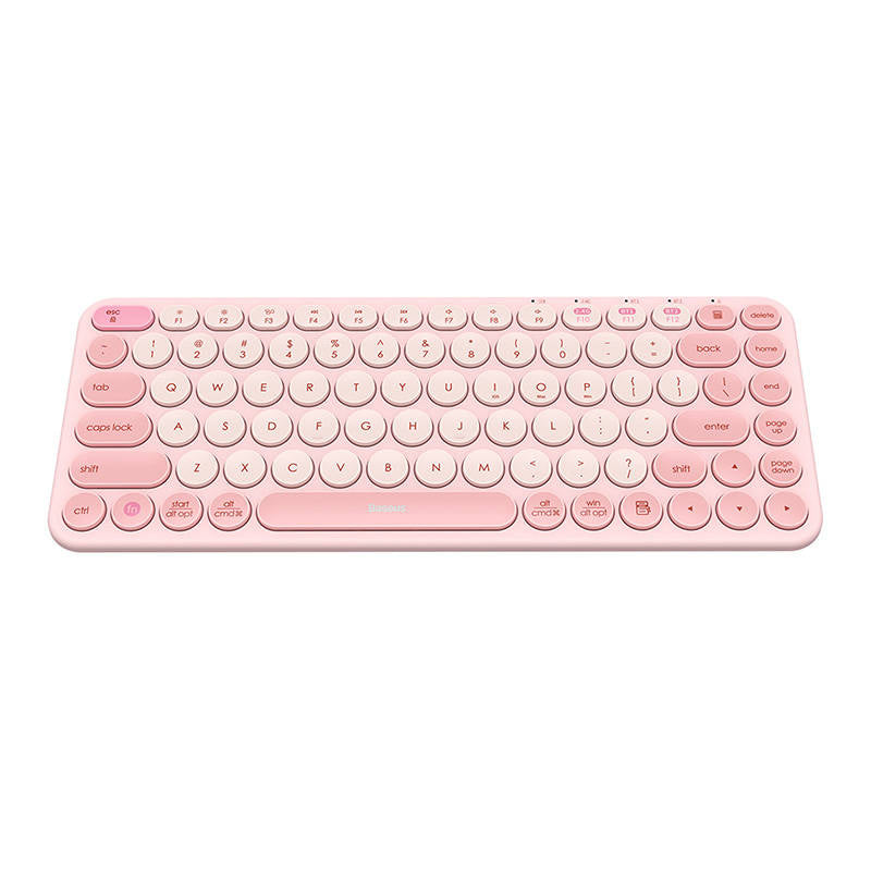 Baseus K01A Trådløs Tri-Mode Keyboard Baby Pink