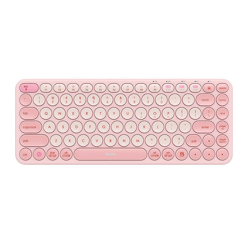 Baseus K01A Trådløs Tri-Mode Keyboard Baby Pink