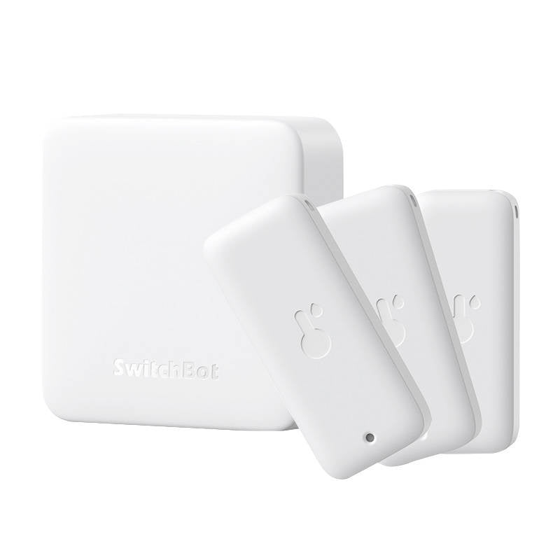 Sæt Smart fjernbetjening Hub + 3x Thermo-Hygrometer SwitchBot Hub Mini