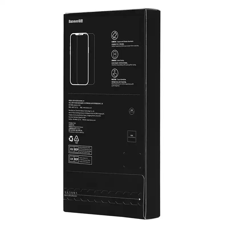 Privacy temperet glas Baseus Iphone 14 Pro Max (2 stykker) med 2 rengøringssæt og støvsikret installationsværktøj