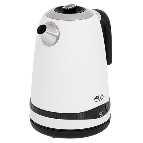 Adler AD 1295w elkedel 1,7 L 2200 W Sort, Hvid