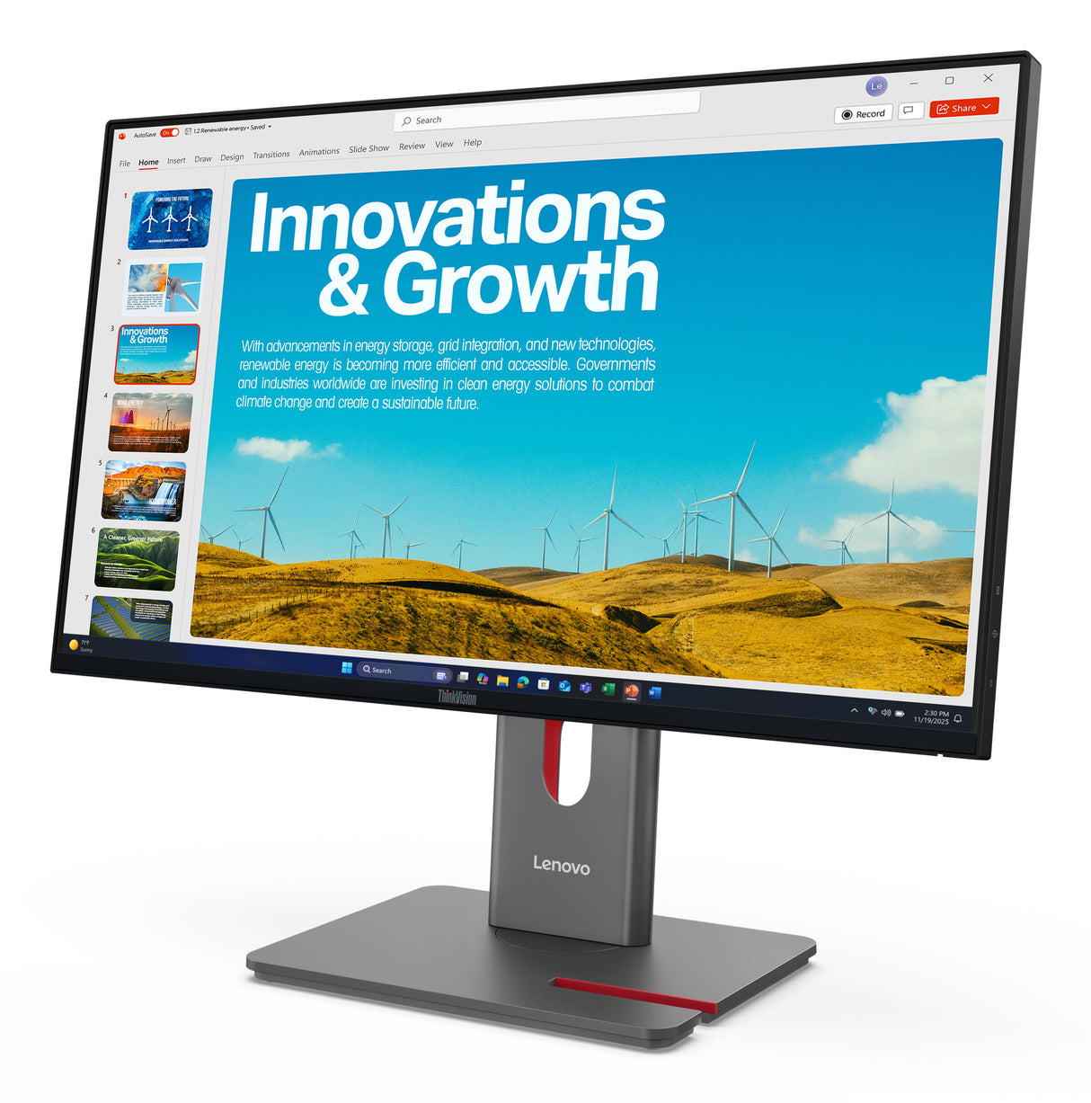 Lenovo ThinkVision P24QD-40 24 IPS 2560 x 1440 (2K) USB-C 3.2 HDMI DisplayPort 120Hz