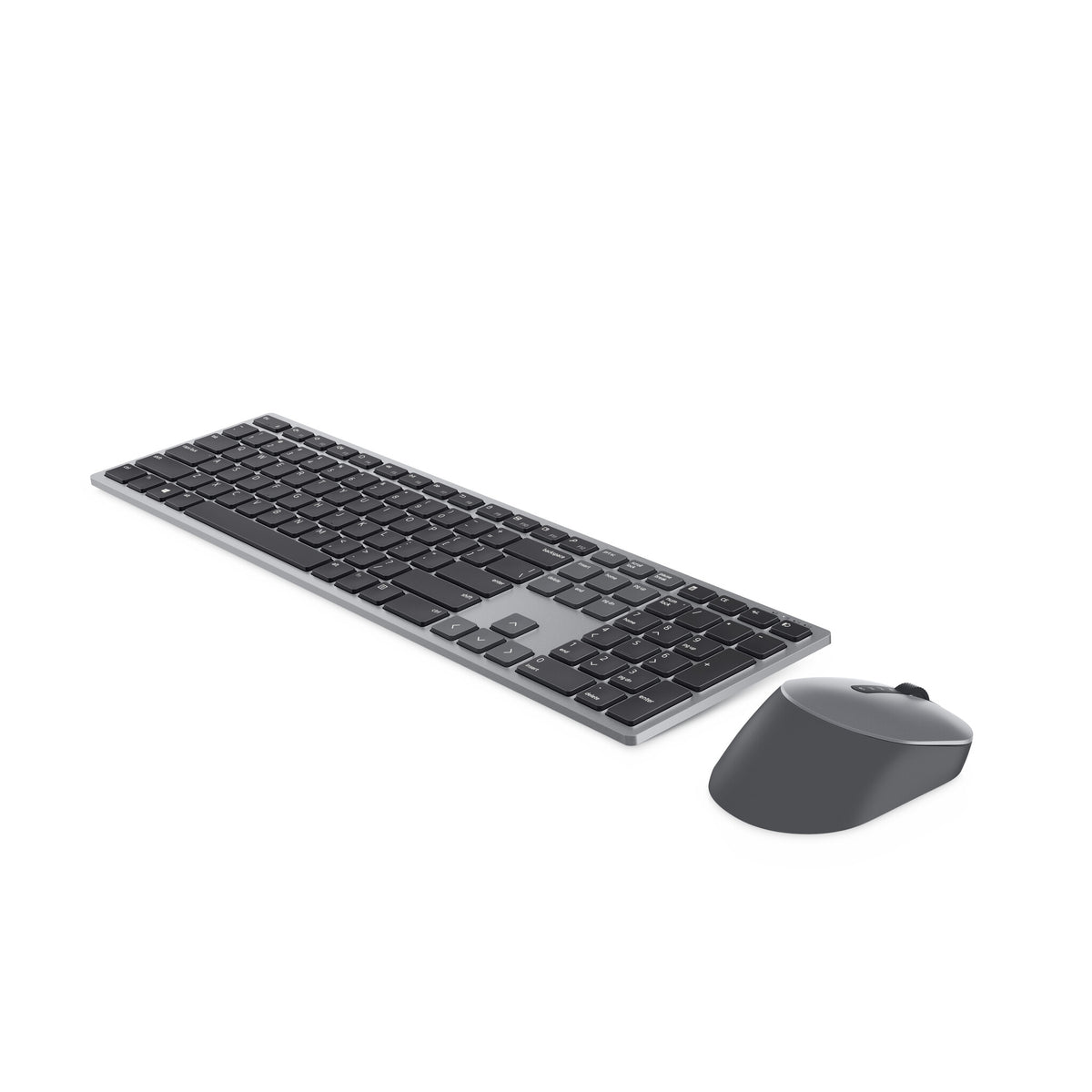 DELL KM7321W tastatur Mus inkluderet Kontor RF trådløs + Bluetooth QWERTY US International Grå, Titanium