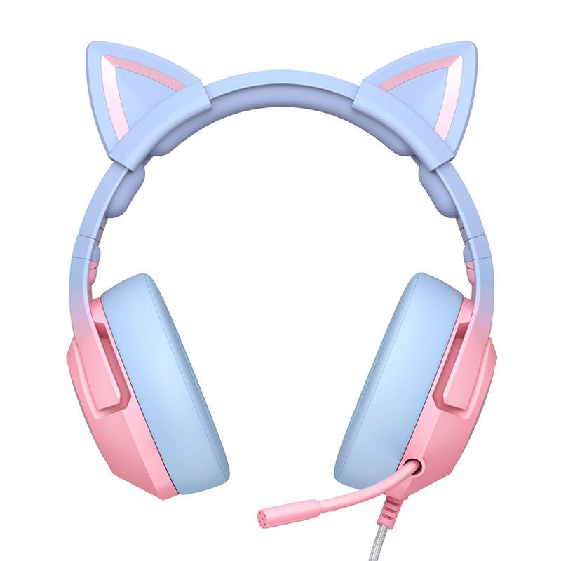 ONIKUMA K9 Pink og Blue Gaming Headphones