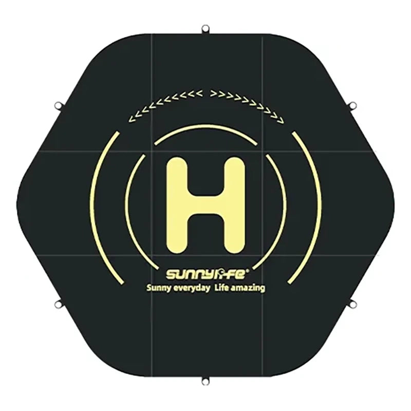 Landingsplads til droner Sunnylife 110cm heksagon - dobbeltsidet (TJP10)